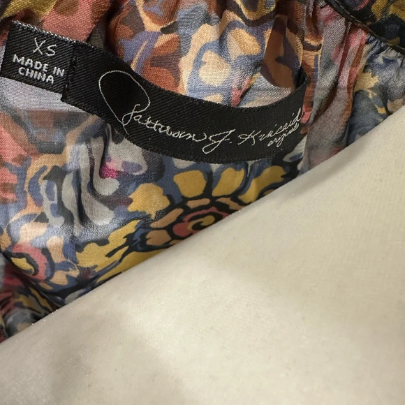 PJK Patterson J. Kincaid Flowy Long Sleeve Blouse Size XS - Picture 3 of 4